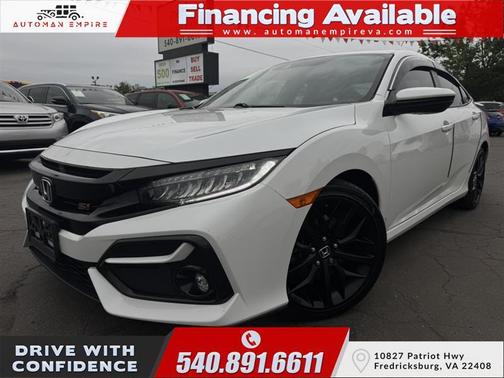 White 2020 Honda Civic Si Base