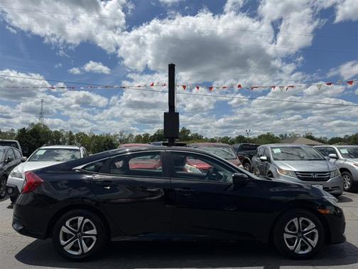 Black 2017 Honda Civic LX