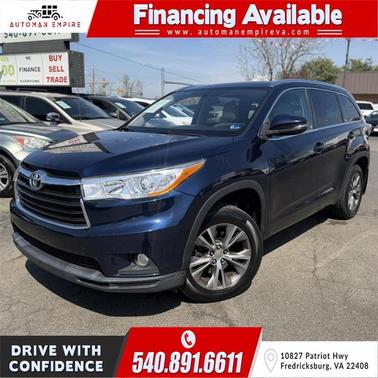 Blue 2014 Toyota Highlander XLE