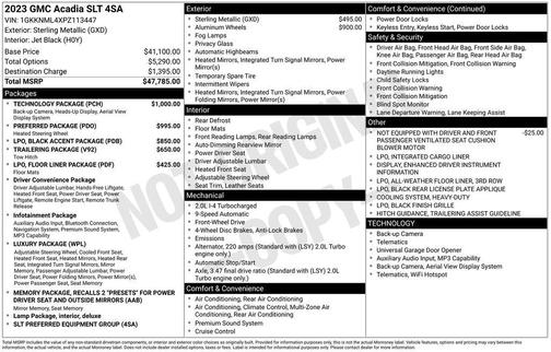 2023 GMC Acadia FWD SLT