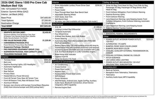 2026 GMC Sierra 1500 Pro