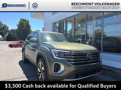 Avocado Green Pearl 2026 Volkswagen Atlas 2.0T SE w/Technology 4MOTION