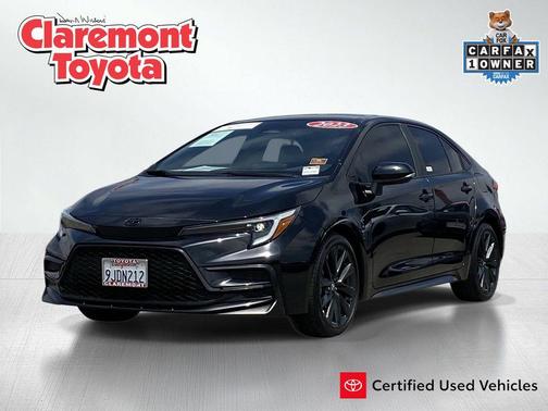 Midnight Black Metallic 2023 Toyota Corolla SE