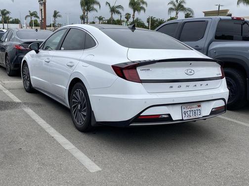 Serenity White 2023 Hyundai SONATA Hybrid Limited