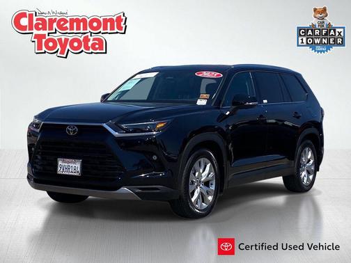 Midnight Black Metallic 2025 Toyota Grand Highlander Limited