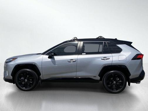 Silver Sky Metallic/Midnight Black Metallic 2024 Toyota RAV4 Hybrid SE