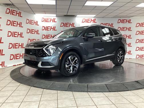 Gray 2023 Kia Sportage Hybrid EX