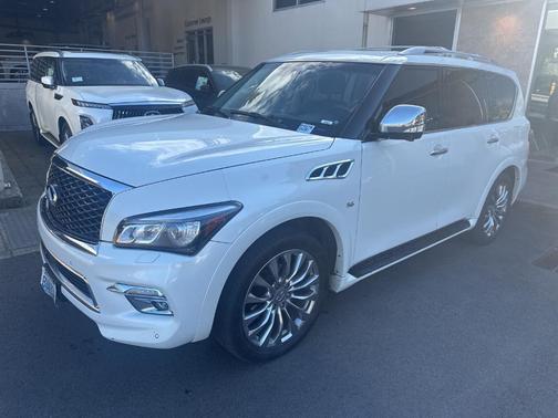 White 2016 INFINITI QX80 Base