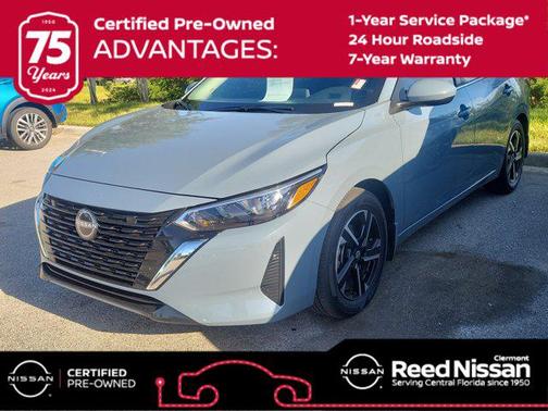 Atlantic Gray Metallic 2025 Nissan Sentra SV