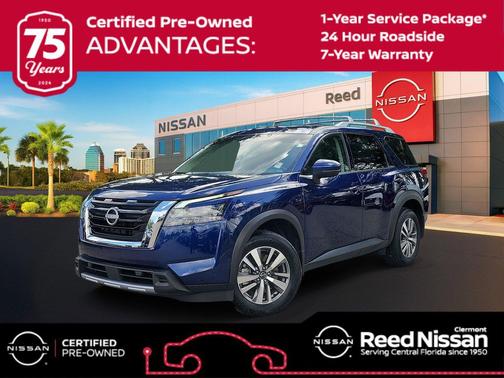 Deep Ocean Blue Pearl 2025 Nissan Pathfinder SL FWD