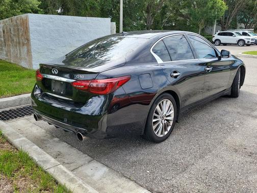 Midnight Black 2019 INFINITI Q50 3.0t LUXE