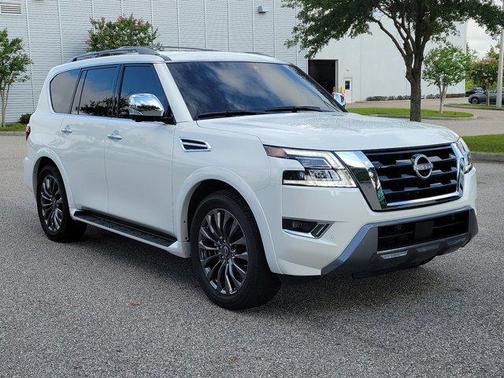 Aspen White Tricoat 2023 Nissan Armada Platinum 4WD