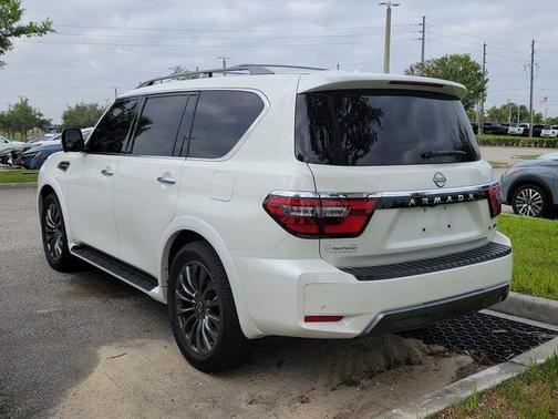 Aspen White Tricoat 2023 Nissan Armada Platinum 4WD
