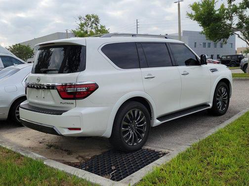 Aspen White Tricoat 2023 Nissan Armada Platinum 4WD