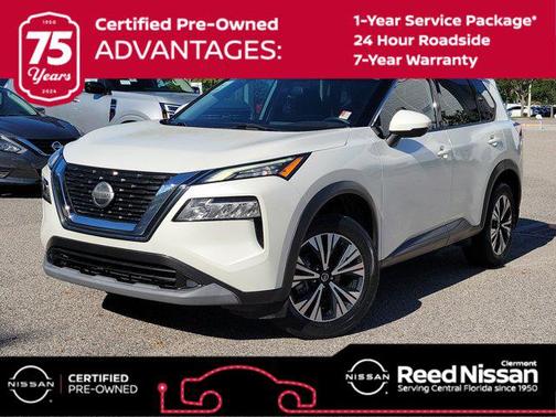 Pearl White Tricoat 2021 Nissan Rogue SV
