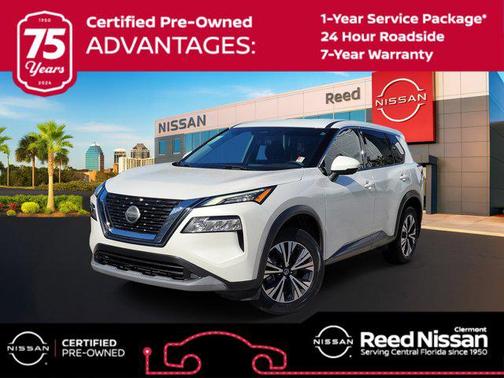 Pearl White Tricoat 2021 Nissan Rogue SV