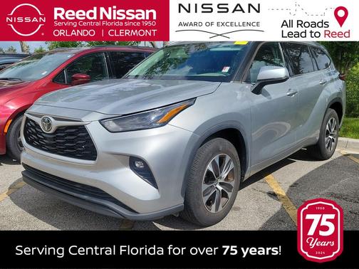 Celestial Silver Metallic 2022 Toyota Highlander XLE