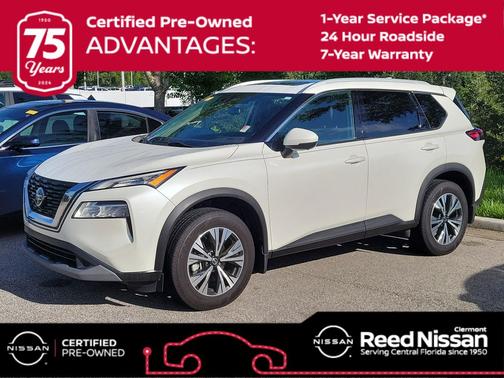 Pearl White Tricoat 2021 Nissan Rogue SV