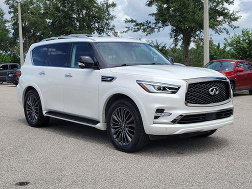 Moonstone White 2023 INFINITI QX80 PREMIUM SELECT AWD