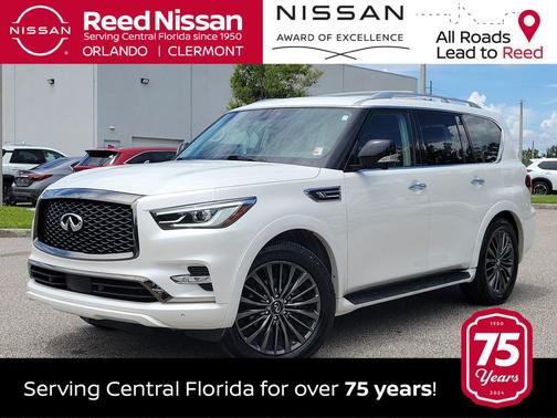 Moonstone White 2023 INFINITI QX80 PREMIUM SELECT AWD