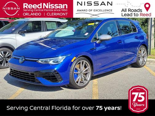 Blue Metallic 2024 Volkswagen Golf R 2.0T Manual