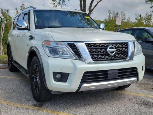 Pearl White 2017 Nissan Armada Platinum