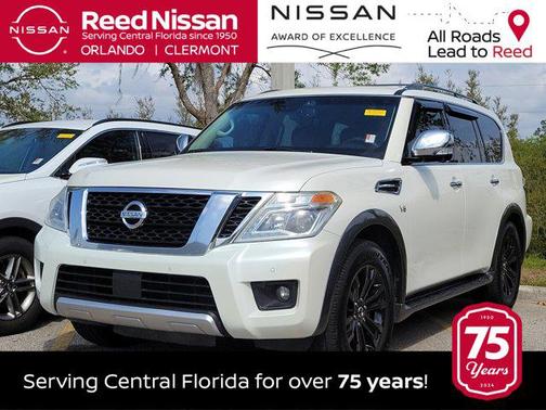 Pearl White 2017 Nissan Armada Platinum