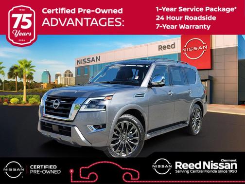 Gun Metallic 2024 Nissan Armada Platinum 2WD
