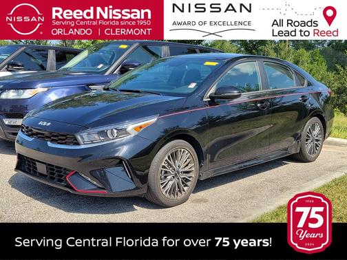 Aurora Black 2024 Kia Forte GT-Line