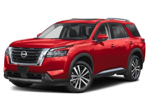 Scarlet Ember Tintcoat 2025 Nissan Pathfinder Platinum FWD