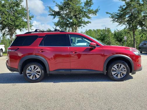 Scarlet Ember Tintcoat 2025 Nissan Pathfinder SV FWD