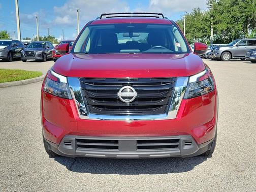 Scarlet Ember Tintcoat 2025 Nissan Pathfinder SV FWD