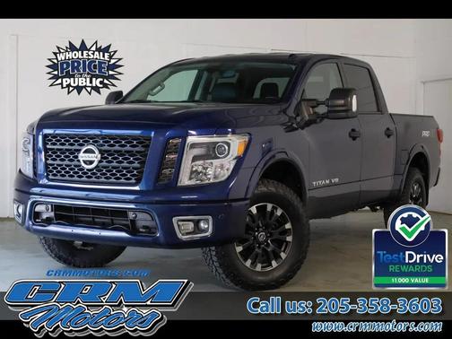 Blue 2019 Nissan Titan PRO-4X