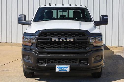 White 2023 RAM 3500 Tradesman 4x4 Crew Cab 8' Box