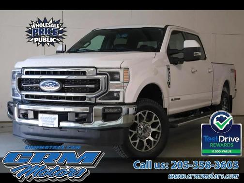 White 2021 Ford F-250 Lariat 4WD Crew Cab 6.75' Box