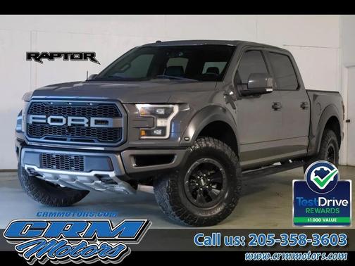 Gray 2018 Ford F-150 SVT Raptor SuperCrew 5.5-ft. Bed 4WD