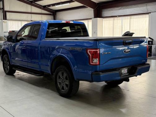 BLUE 2015 Ford F-150 SUPER CAB