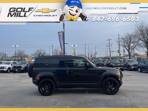 Santorini Black Metallic 2024 Land Rover Defender 110 P300