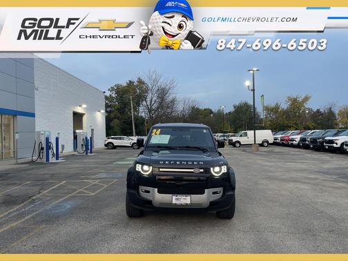 Santorini Black Metallic 2024 Land Rover Defender 110 P300