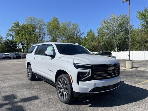 Polar White Tricoat 2026 Chevrolet Suburban High Country, 4WD
