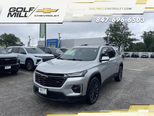 Silver Ice Metallic 2022 Chevrolet Traverse RS