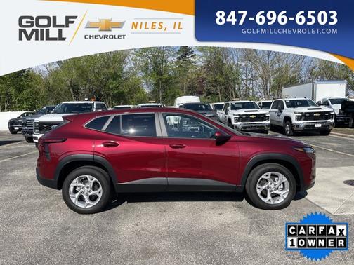 Crimson Metallic 2025 Chevrolet Trax LS