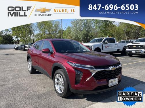 Crimson Metallic 2025 Chevrolet Trax LS