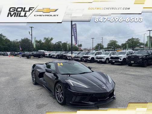 Black 2024 Chevrolet Corvette Stingray w/3LT