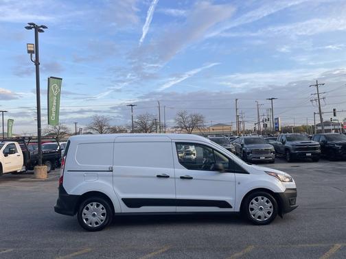 Frozen White 2023 Ford Transit Connect XL Cargo Van