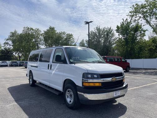 Summit White 2026 Chevrolet Express 3500 3500 Extended Wheelbase, LT, RWD