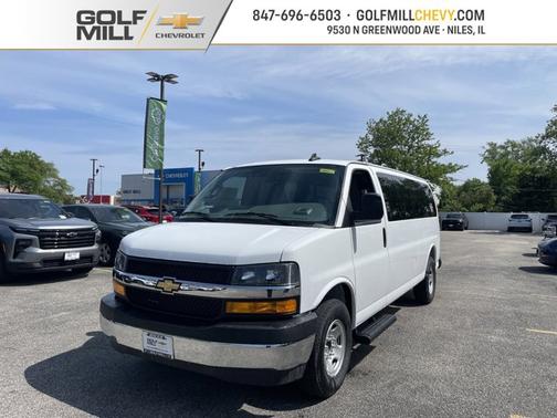 Summit White 2026 Chevrolet Express 3500 3500 Extended Wheelbase, LT, RWD