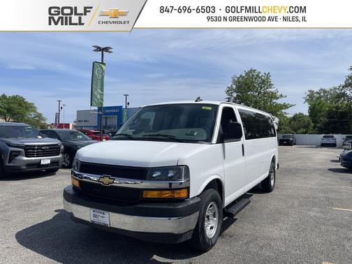 Summit White 2026 Chevrolet Express 3500 3500 Extended Wheelbase, LT, RWD