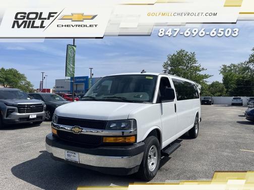 Summit White 2026 Chevrolet Express 3500 3500 Extended Wheelbase, LT, RWD