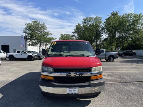 Victory Red 2011 Chevrolet Express 1500 Work Van